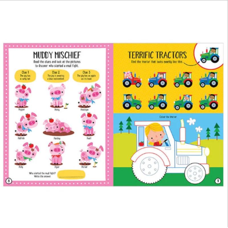 Farmyard Balloon Stickers + Activity Book