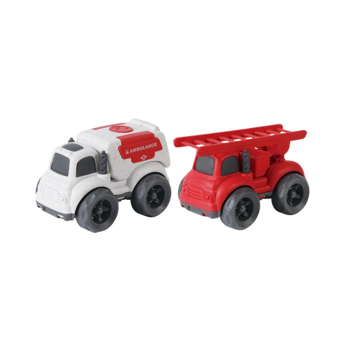 4" Bioplastic Emergency Vehicle Set