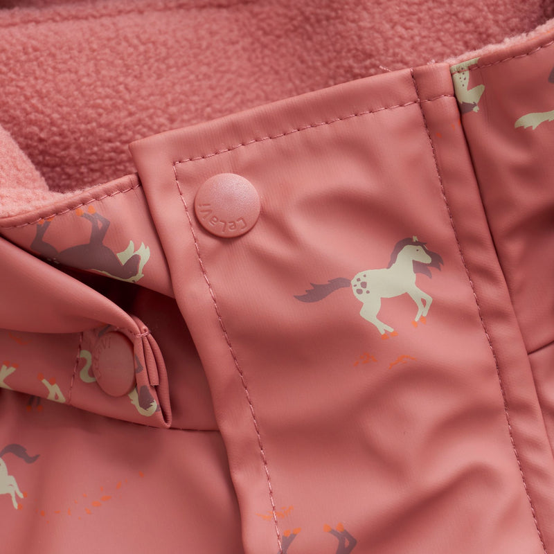 Wild Horses Rainsuit with Fleece