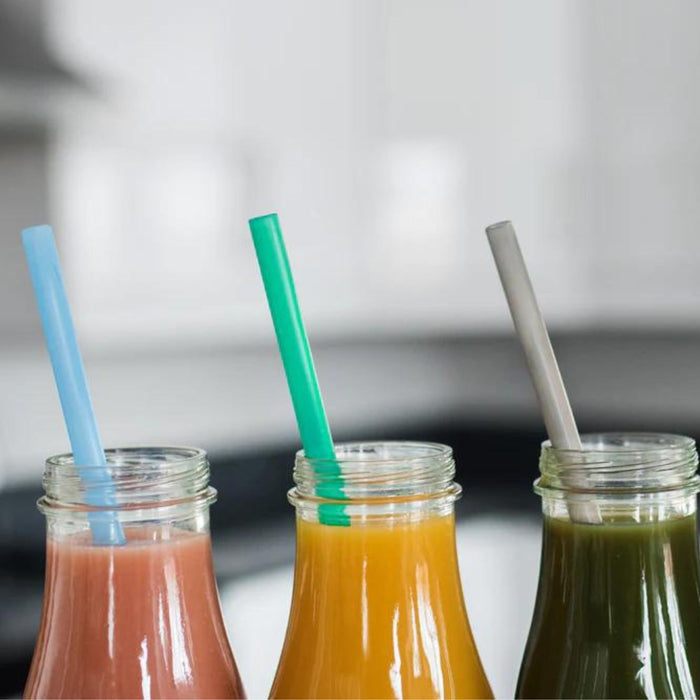 Reusable Silicone Straw Single