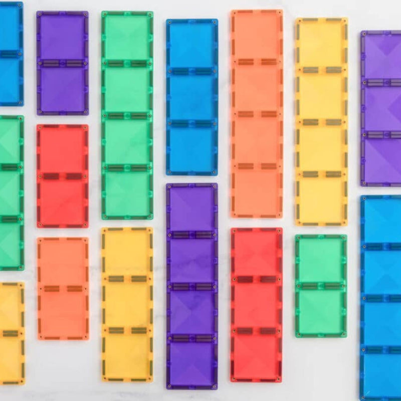 Magnetic Tiles Rainbow - Rectangle Pack 18 pcs