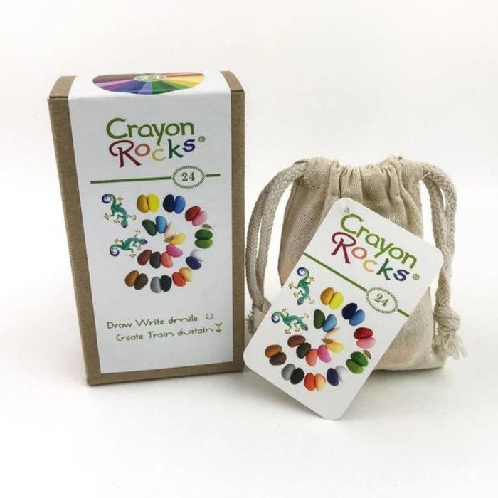 24  Colours Rock Crayons in Muslin Bag