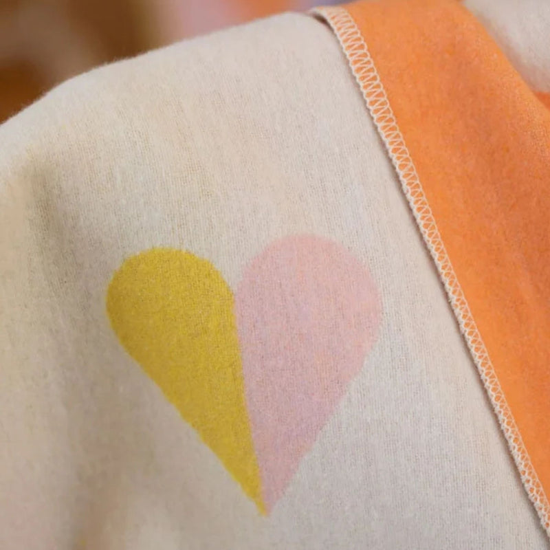Juwel Toddler Flannel Blanket - Hearts Allover
