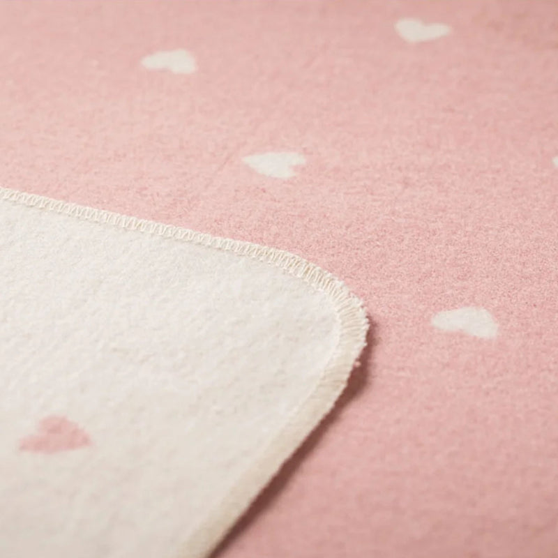 Juwel Baby Flannel Blanket - Hearts Allover