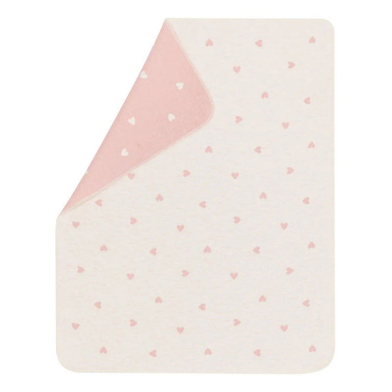 Juwel Baby Flannel Blanket - Hearts Allover