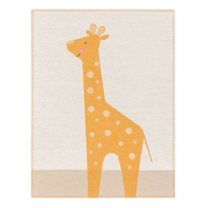 Lili Baby Blanket Embroidered Giraffe