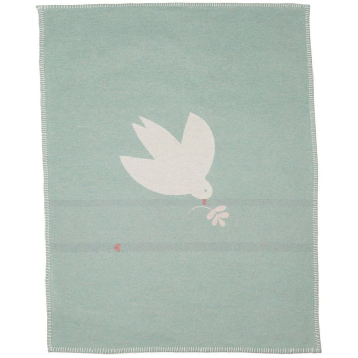 Lila Flannel Blanket - Dove