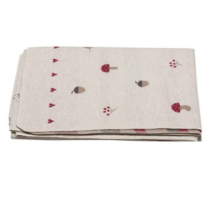 Silvretta Cotton Throw - Forest Motifs