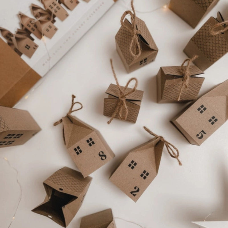 DIY Advent Calendar Houses Kit