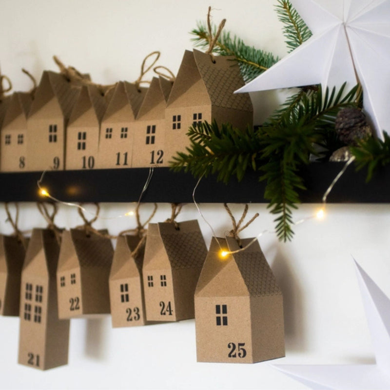 DIY Advent Calendar Houses Kit