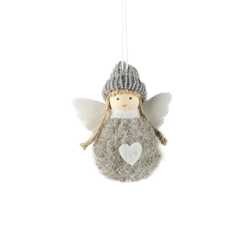 Fabric Ball Angel Ornament