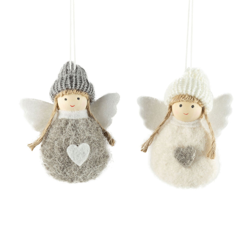 Fabric Ball Angel Ornament