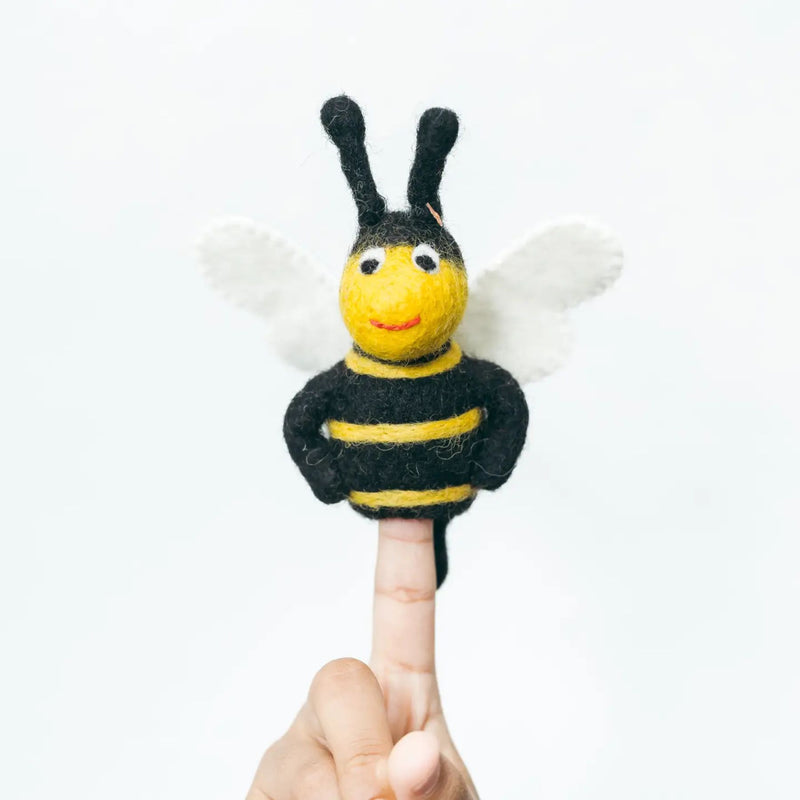 Felt Bumblebee Finger Puppet