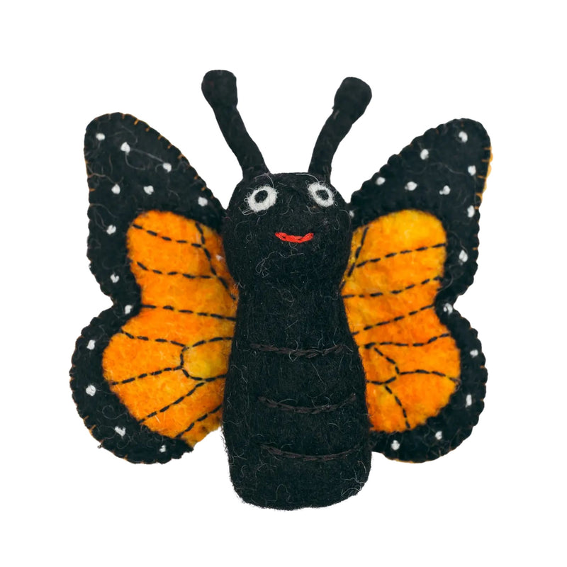 Felt Monarch Butterfly Finger Puppet