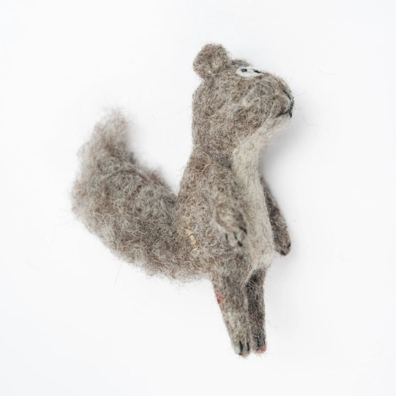 Felt Squirrel Finger Puppet