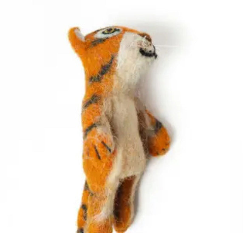 Felt Tiger Finger Puppet