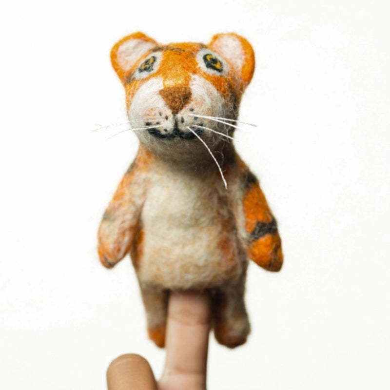 Felt Tiger Finger Puppet