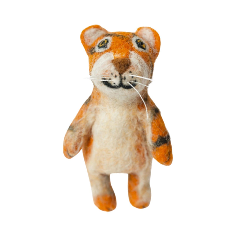Felt Tiger Finger Puppet