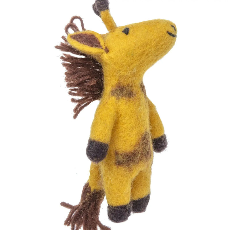 Felt Giraffe Finger Puppet