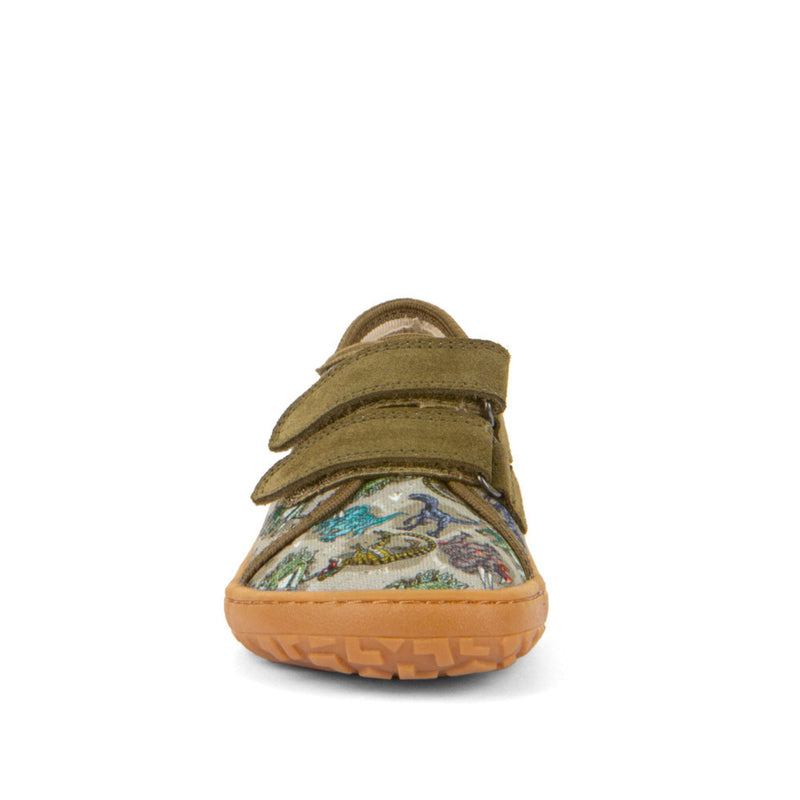 Barefoot Double Velcro Canvas Kid's Slippers - Extra Grip Outsole