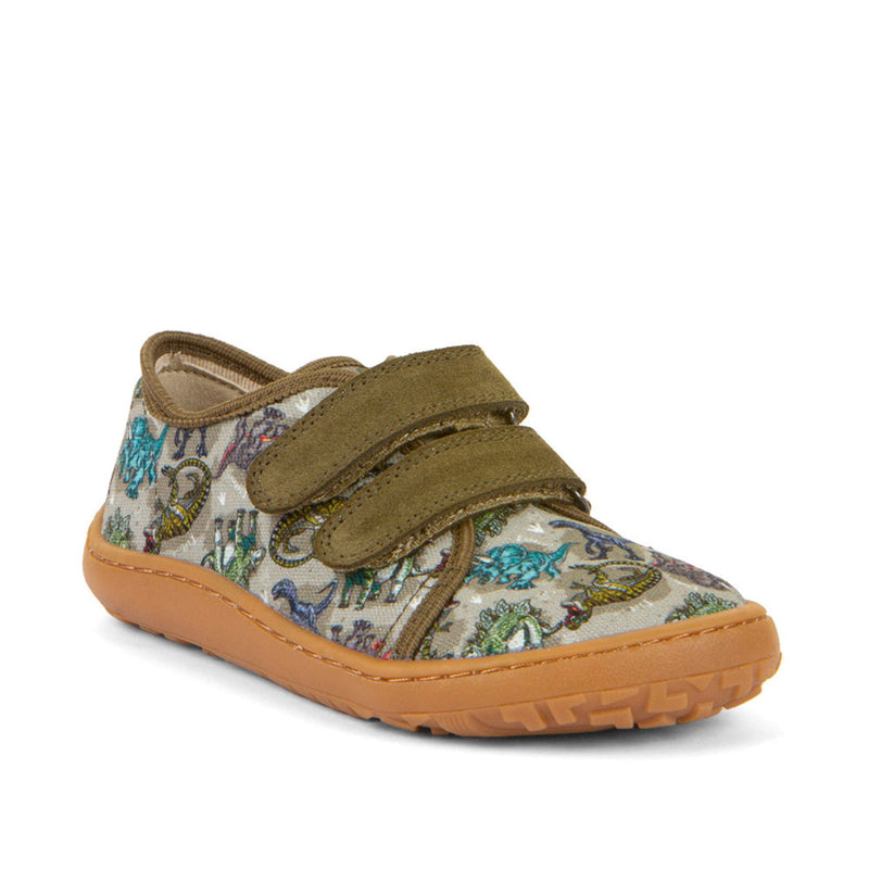 Barefoot Double Velcro Canvas Kid's Slippers - Extra Grip Outsole
