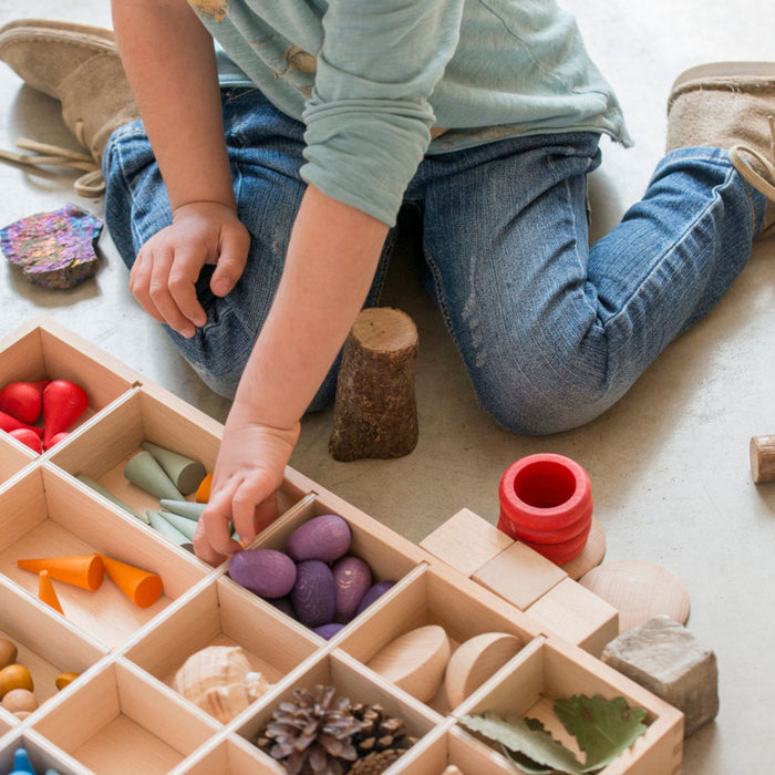 Wood Tinker Tray for Sorting