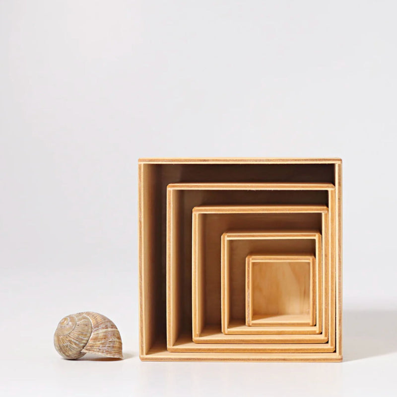 Stacking Boxes Small, Natural