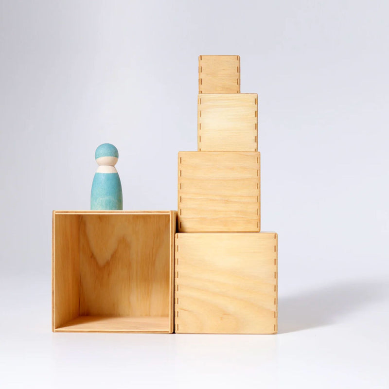 Stacking Boxes Small, Natural