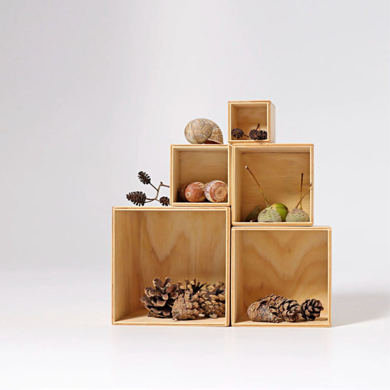 Stacking Boxes Small, Natural
