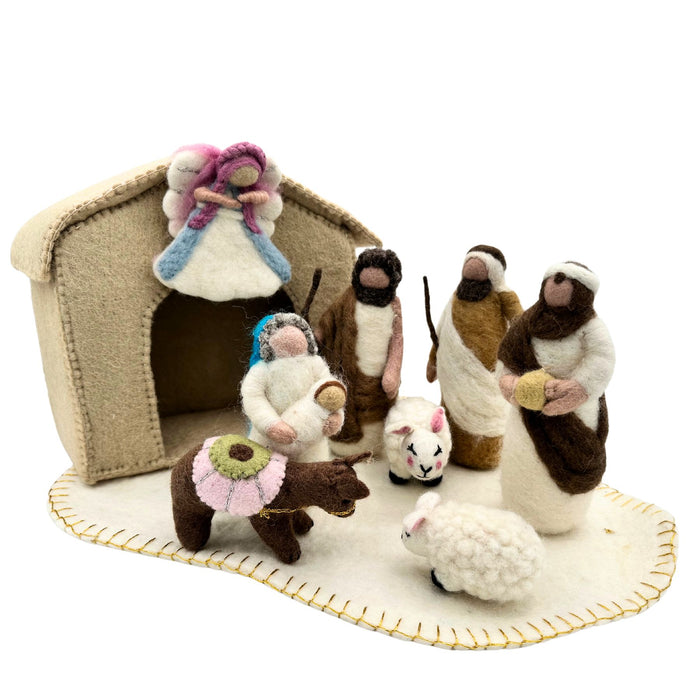 Wool Felt Nativity Set