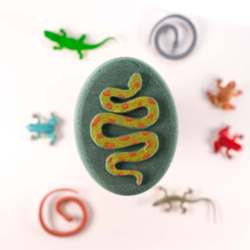 Reptile Bath Bomb with Toy