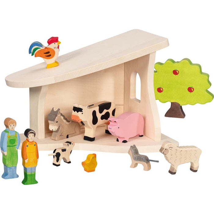 Stable + Nativity Scene