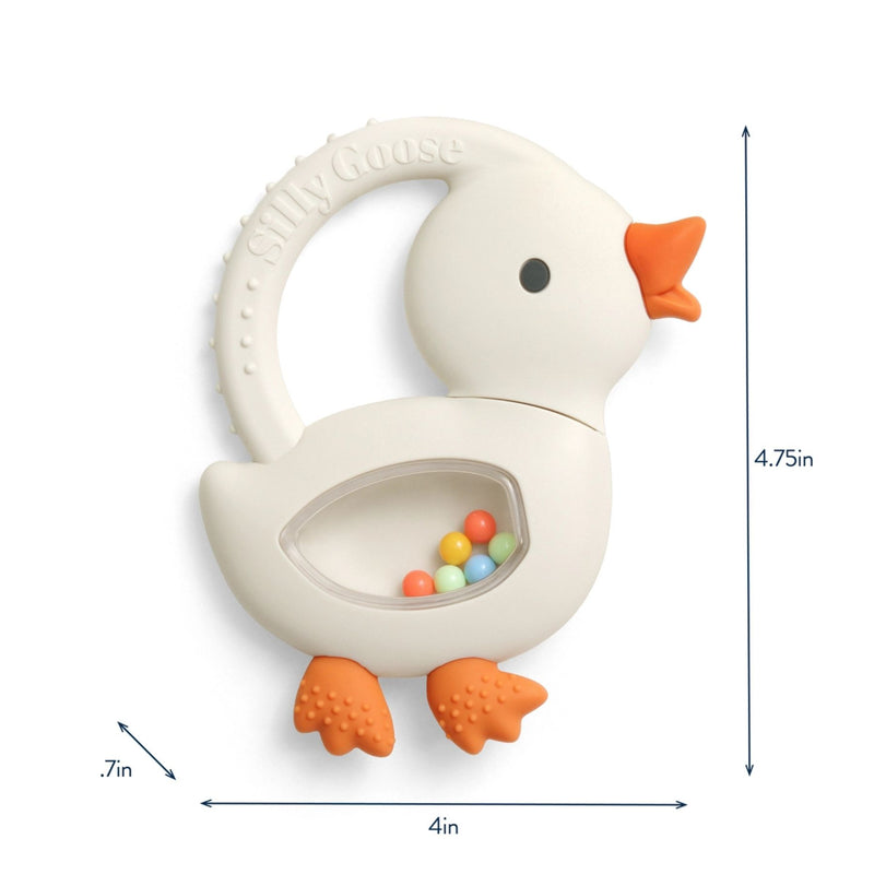 Bitzy Shake Silicone Teether + Rattle