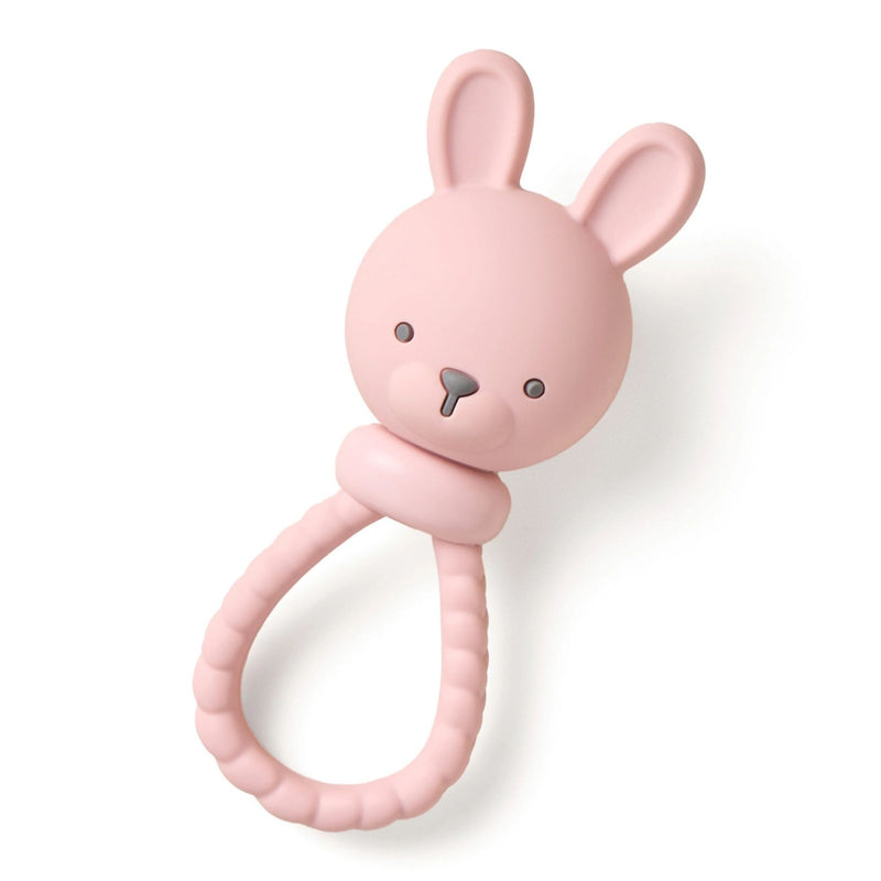 Shake + Smile Silicone Rattle Teether