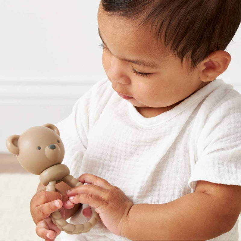 Shake + Smile Silicone Rattle Teether