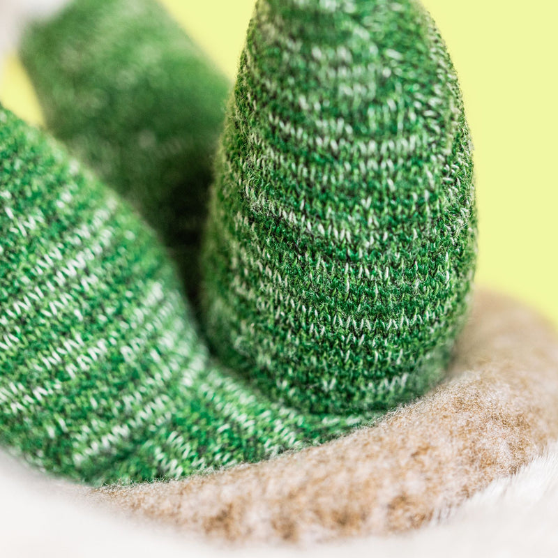 Cream Bunny with Plant