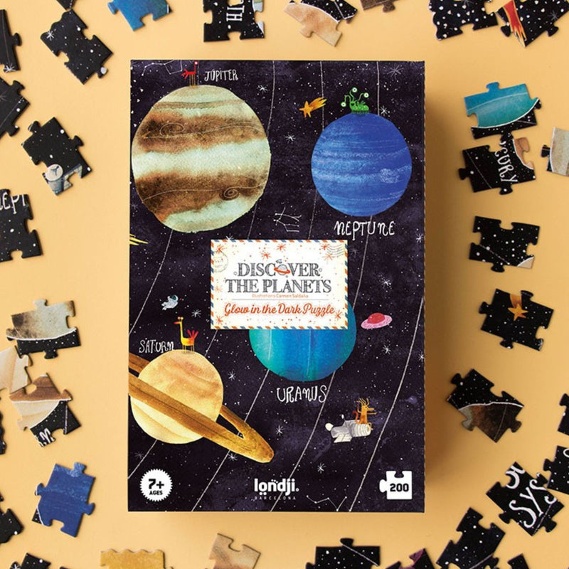 Glow in the Dark Puzzle - Planets