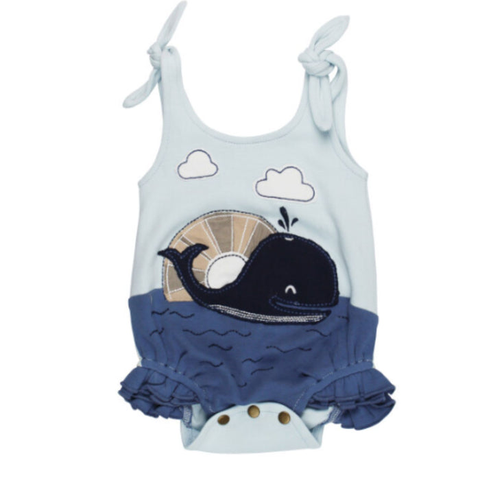 Organic Appliqué Bodysuit, Whale