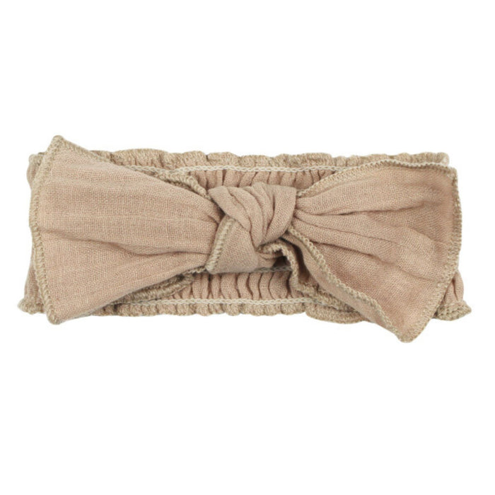 Organic Muslin Smocked Headband