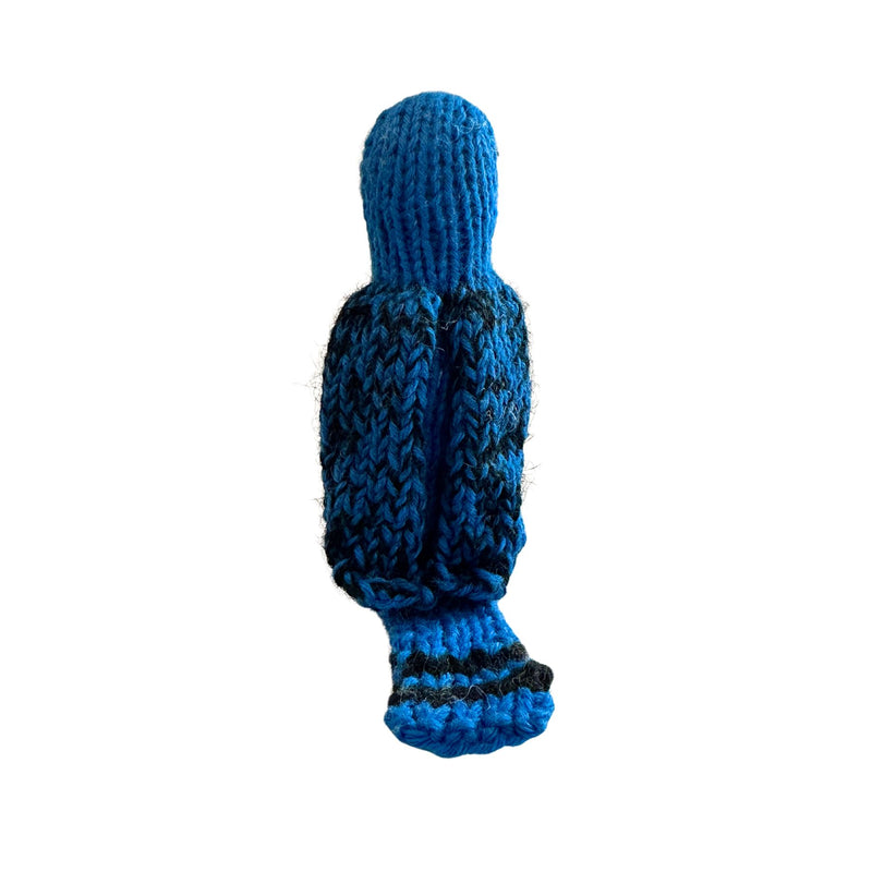 Organic Cotton Finger Puppet - Blue Bird