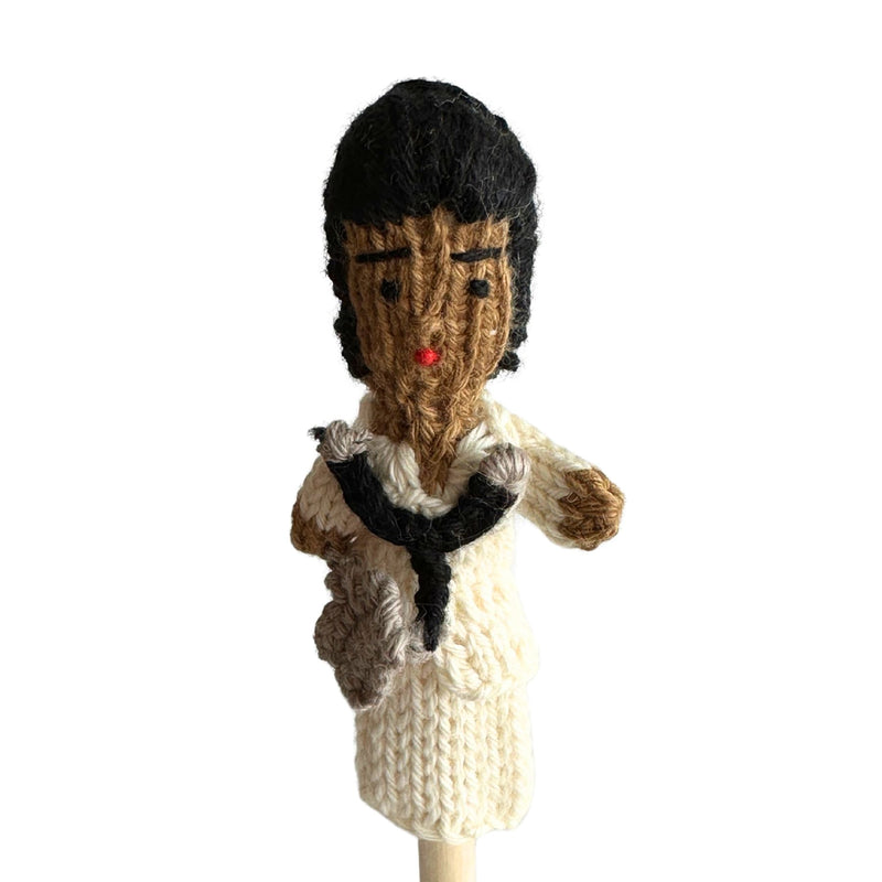 Organic Cotton Finger Puppet - Doctor
