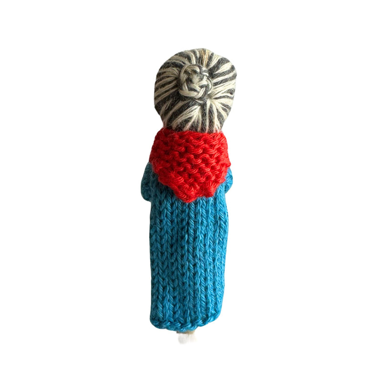 Organic Cotton Finger Puppet - Grandmother