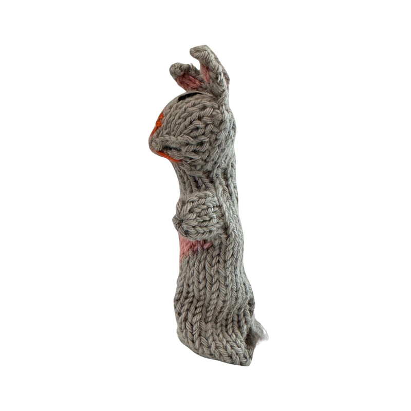 Organic Cotton Finger Puppet - Rabbit