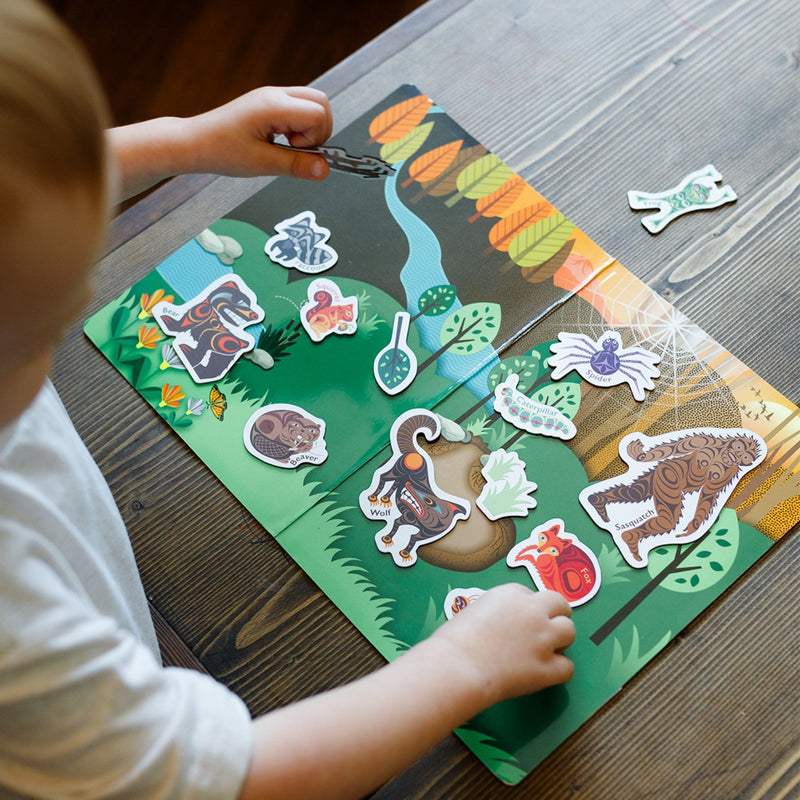 Magnetic Animals with Play Scene
