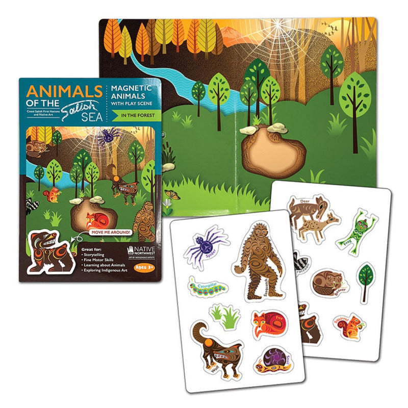 Magnetic Animals with Play Scene