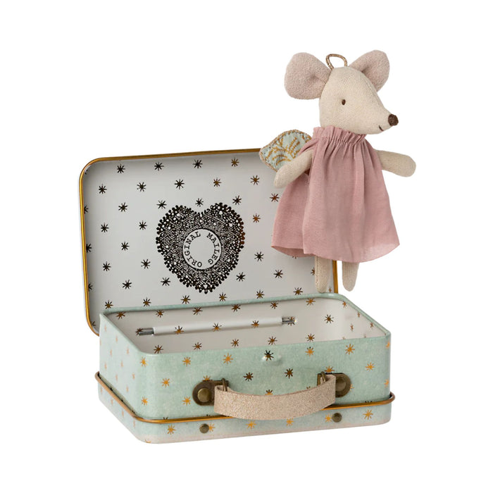 Angel Mouse in Suitcase