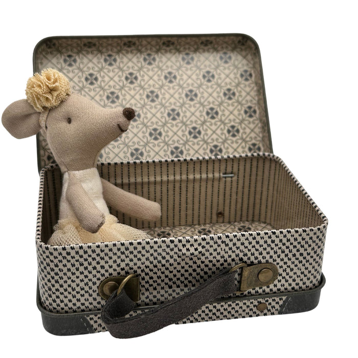 Off-White Ballerina Little Mouse in Little Miss Mouse Suitcase