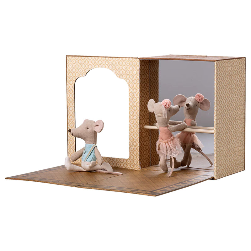 Ballet Mice in Dance Studio, Little Brother + Sister