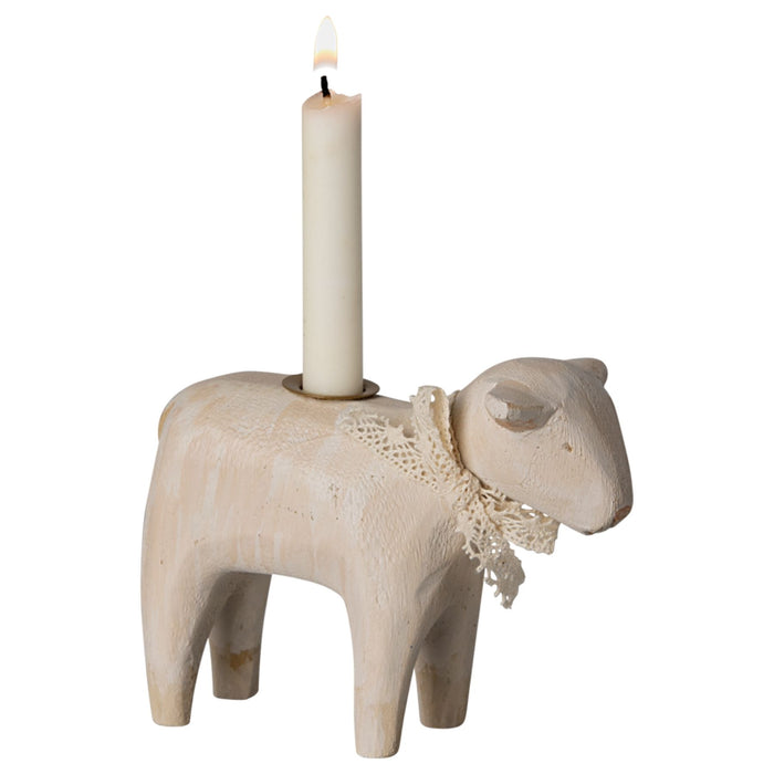 Candle Holder, Lamp - Off White