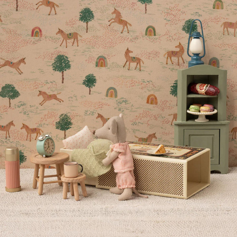 Little Sister Mouse in Box, Pink Checker PJ with Magnet Hands